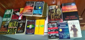 Books, Koontz, La Haye, Grisham, Eddings and more.