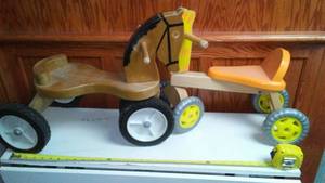 (2) Toddler Push Riding horses- both nice.
