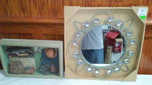 Wall Decor - New Mirror, Fishing Shadow Box