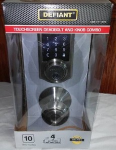 Defiant Touch Screen Deadbolt Combination Lock