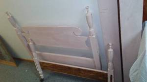 Pink Wood Bed-Frame