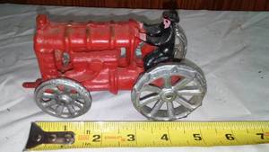 Vintage Cast Tractor, Metal
