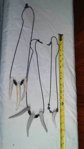 (3) Antler Necklaces