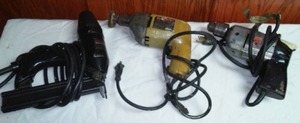 Electric Brad Nailer And (2) Drills