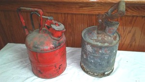 (2) Vintage Gas Cans
