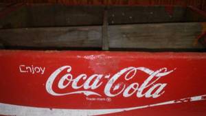 (2) Coca-Cola Coke, Wooden Crates - Vintage.