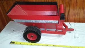 Hand Made All Wood Feed Mill, Grain Wagon.