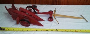 Hand Made Wood Horse Drawn Combine Picker