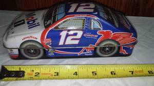Mobil, Pegasus, NASCAR #12 Jeremy Mayfield Collector Tin Palmer Chocolates.