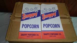 Vintage Popcorn Bags By Snappy