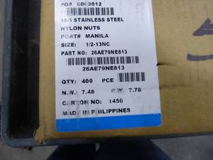 lot 51 image: Stainless Lock Nuts 12