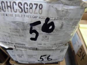 lot 56 image: Hex Cap Bolts 58