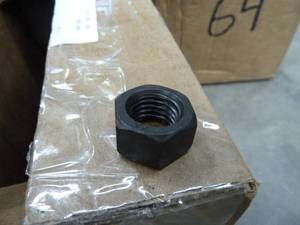 lot 67 image: Hex Black Anodized Nuts 34