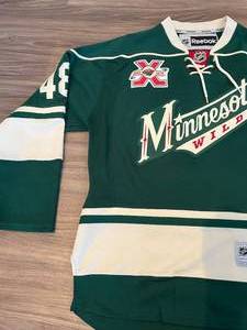lot 6 image: #48 Latendresse MN Wild Official NHL Jersey L