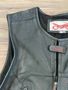 lot 28 image: XL-2XL Motorcycle Leather Vest