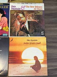 lot 14 image: Lot of 12 Vintage Records, Roger Williams, Neil Diamond and More
