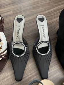 lot 58 image: Womens Shoe Lot, Heels and Sandals Sizes from 6-8.5