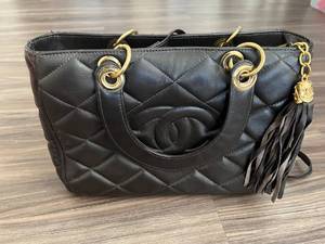 lot 61 image: Chanel Dark Brown Cross Body Purse