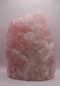 lot 109 image: Large Raw Rose Quartz Display Piece With Hole, Used in Fountain