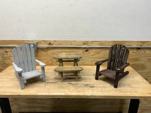 Miniature Picnic Table and Chairs