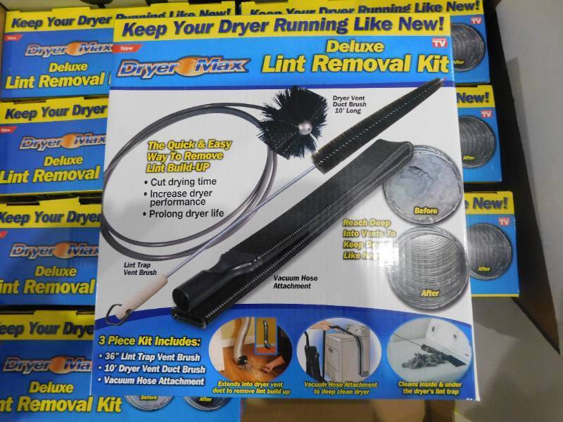 lot 52 image: (24) - DRYER MAX Dryer Lint Removal Kit Vacuum Attachment