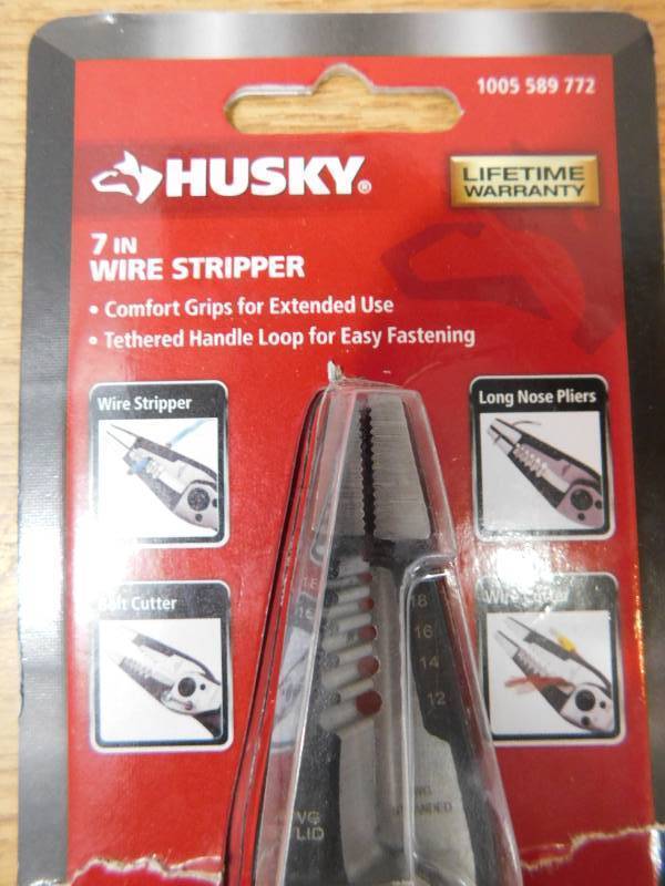 lot 91 image: Husky 7 in. Wire Strippers