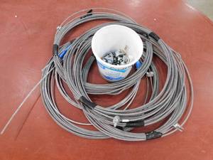 lot 71 image: Steel Cable and Clamps