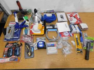 lot 114 image: Huge Assorted lot of Tools - Hardware Supplies