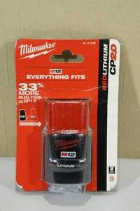 lot 10 image: Milwaukee M12 Redlithium CP2.0 Battery