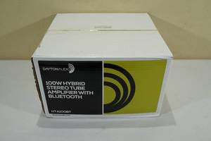 lot 14 image: Dayton Audio 100W Hybrid Stereo Tube Amplifier with Bluetooth - HTA100BT