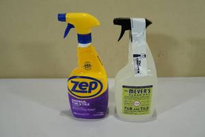 lot 38 image: Zep and Mrs Meyers Tub and Tile Cleaner