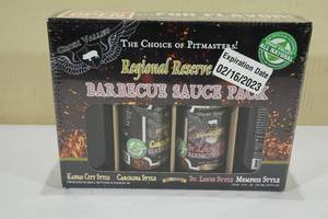 lot 50 image: Croix Valley BBQ Sauce Pack -Kansas City, Carolina, St Louis, Memphis Style