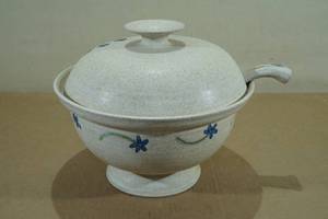 lot 186 image: Stoneware Soup Tureen with Ladle