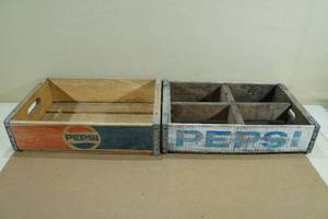 lot 226 image: 2 Vintage Pepsi Shipping Crates