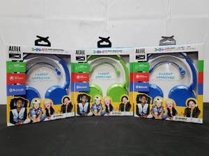 lot 206 image: Three Altec Lansing 3-In-1 Kid Safe Headphones