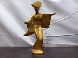 lot 152 image: Vintage Metal Geisha Style Figurine