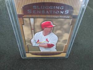 lot 17 image: 2001 MARK MCGWIRE UD SP GAME BAT MI...