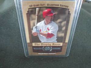 lot 18 image: 2001 SP Game Bat Milestone Mark McG...