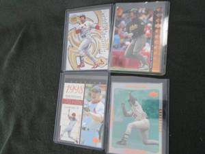 lot 21 image: 4 Assorted Mark McGwire Cards...