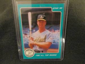lot 29 image: Star 88 Mark Mcgwire 1987 A.L. Top...