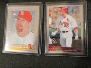 lot 36 image: 4 Assorted Mark McGwire Cards...