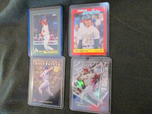 lot 45 image: 4 Assorted Mark McGwire Cards...