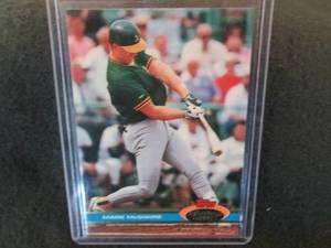 lot 46 image: Mark McGwire 1991 Stadium Club #399...