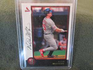 lot 48 image: 1998 Bowman Chrome Mark McGwire #5 ...