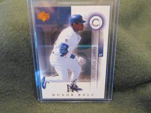 SAMMY SOSA 2003 UPPER DECK HONOR RO...