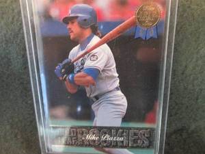 MIKE PIAZZA 1993 GOLD LEAF ROOKIE C...