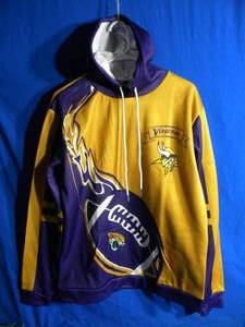 lot 33 image: Minnesota Vikings Flame Ball 3D Hoodie XL