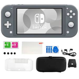 lot 62 image: Brand New Nintendo Switch Lite System in Gray with Accessories Kit