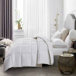 lot 6 image: Brand New Serta Light Warmth White Goose Feather and Down Comforter - Queen