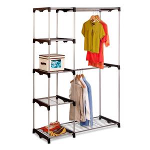 lot 14 image: Brand New Honey-Can-Do Double-Rod Freestanding Closet